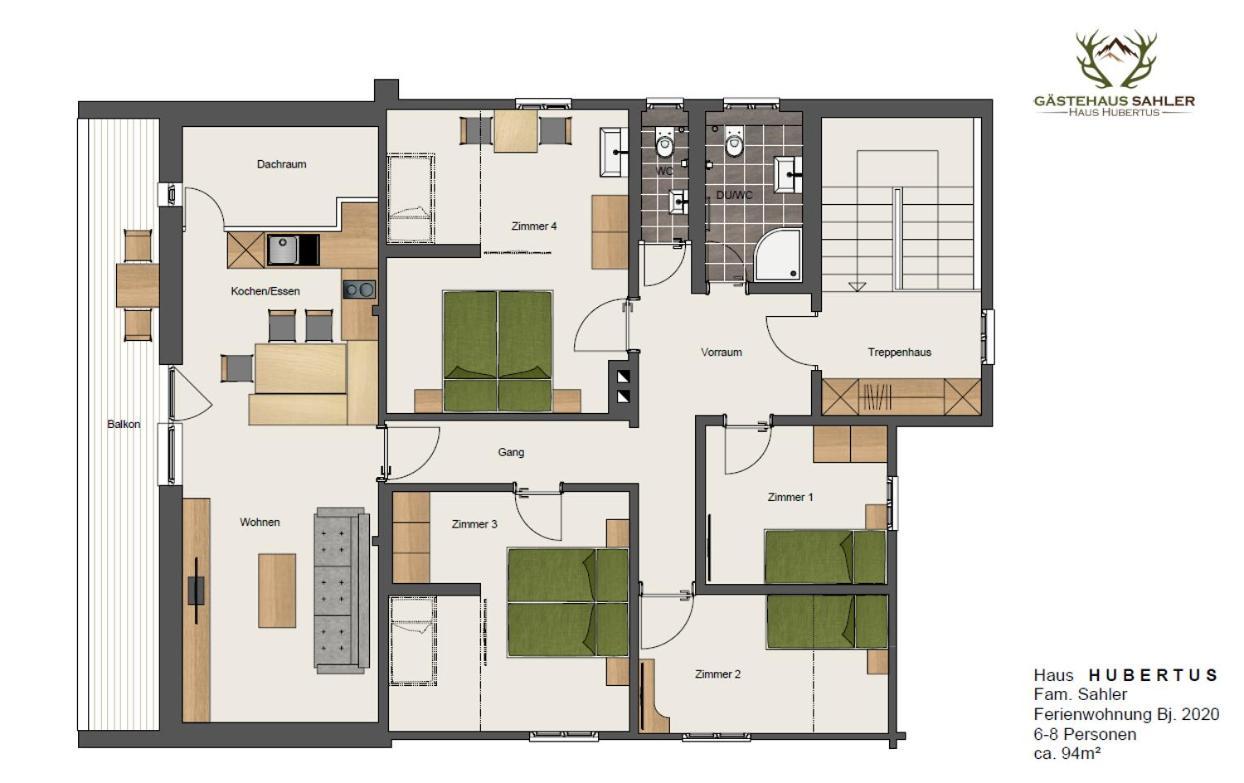 Apartment Haus Hubertus - Gaestehaus Sahler *
